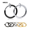 1 Pair Punk Mens/Womens Stealth Clip On Earrings NO Hole Clip Earrings Ear Cuff Spring Clip Helix Ring Hoop Fake Ear Ring Hoop - Image 1