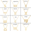 12 Zodiac Sign Necklaces With Cardboard Constellations Pendant Gold Color Chains Choker For Women Birthday Jewelry - Image 2