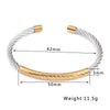 Stainless Steel Cable Mesh Cuff Bracelets Chain Bracelet Bangles For Women Jewelry - Image 2