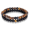 Multi-Color Beaded Bracelet with Layered Stretch Design - Image 2