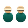Unique Elegant Round Metal Earrings for Women Geometric Alloy Statement Ear Jewelry Gift 3 Colors - Image 10