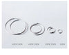 MODIAN Classic Charm Round Simple Collection Hoop Earrings Real 925 Sterling Silver Big Earrings For Women Jewelry