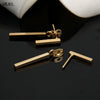 Smjel Simple T Bar Drop Earring for Women Geometric Ear Jacket Earrings Wedding Gifts - Image 3