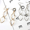Simple Spiral Drop Earrings For Women Long Curved Wave Dangle Statement Wedding Party Jewelry - Image 3