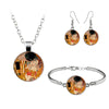 Van Gogh Painting Jewelry Sets The Starry Night Glass Dome Earrings Necklace Bracelets For Women Vintage Jewellery - Image 2