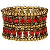 Multilayer stretch cuff bracelet women crystal wedding bridal jewelry gold silver color with crystal - Image 7