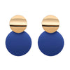 Unique Elegant Round Metal Earrings for Women Geometric Alloy Statement Ear Jewelry Gift 3 Colors - Image 8