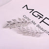 European And American Style Retro Golden Leaves Suit Collar Shirt Collar Pin Buckle Collar Clip Brooch Unisex Rhinestone Brooch - Image 5