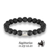 Stone bracelet beads lava bangles Bracelet Men 12 Constellation Jewelry male Lover Gifts - Image 17