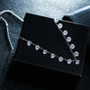 Shiny Zircon Star Women Platinum Plated Short Chain Ladies Necklace Jewelry Wedding Gift - Image 2