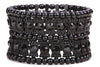 Multilayer stretch cuff bracelet women crystal wedding bridal jewelry gold silver color with crystal - Image 9