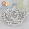 Female Crown Brooch Simulated Crystal White K Engagement Wedding Brooch for Women - Image 8