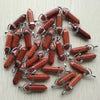 24pcs/lot Good Quality Assorted Stone Mixed Pillar Charms Chakra Pendants for Necklaces Making - Image 36