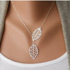 Minimalist Pendant Women's Necklaces Cross Leaf Silver Color Knot Design Female Neck Jewelry Infinity Multilayers Collares - Image 26
