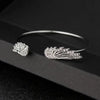 Korean Jewelry Angel Wing Rhinestones Bracelet Personality Alloy Open Wings Bracelet Feather Bracelet Bracelets &bangles - Image 5
