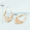 Women Rose Gold Color Weaving Without Stone Drop Dangle Earrings - Image 4