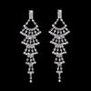 Silver Color Crystal Long Wedding Drop Earrings for Women Rhinestones Tassels Dangle Earrings Brides Gifts Party Jewelry - Image 8