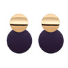 Unique Elegant Round Metal Earrings for Women Geometric Alloy Statement Ear Jewelry Gift 3 Colors - Image 13