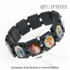 1PCS 3colors Saints Religion Rosary Wooden Bracelets Wooden Jesus Bracelet Wooden Rosary Religious Jewelry For Women Gif - Image 12