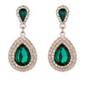 Palace Retro Luxulite Full Drilling Water Drop Rhinestones Female Earrings Sweet Earrings Long Earrings Crystal Earrings - Image 6