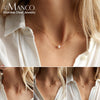 Stainless Steel Choker Imitated Pearl Necklaces for Women Gold Color Layered Chain Necklace Jewelry - Image 1
