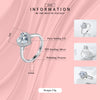 Heart shape 925 Sterling Silver jewelry Ring AAAAA Level CZ wedding band Engagement Rings for women girls bijoux With Gift Box