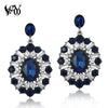 Crystal Earrings For Woman Round Rhinestone Drop Earrings Classic - Image 9