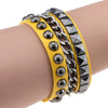 Multilayers Rock Spikes Rivet Chains Gothic Punk Wide Cuff Leather Bracelet Bangle Men Bracelets Jewelry pulseiras - Image 17