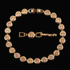 Pera Design Gold Color Round Shape Purple Cubic Zirconia Stone Charm Link Bracelets Wedding Jewelry for Women - Image 5