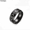 Triple Moon Goddess Wicca Witchcraft Titanium Moon Signet Ring Men Black Punk Stainless Steel Jewelry Gift For Women - Image 4