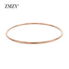 Stainless Steel Classic Round Single Circle Bangle Simple Closed Thin Wire Charm Bracelets for Women Jewelry Gift - Image 6