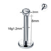 1PC ASTM Titanium Tragus Piercings Labret Stud Lip Rings Helix Piercing Ear Oreja Cartilage Earring 14G 16G Body Jewelry - Image 25