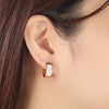 1 Pair Stainless Steel Ear Circle For Men Women Inlaid Rhinestone Crystal Anti-allergic Ear Buckle Earrings Ear Jewelry - Image 6