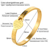 Stainless Steel Bangles Bridesmaid Gift Gold Color Cuff Bangle Forever Love Heart Bangles Bracelets - Image 4