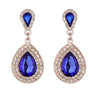Palace Retro Luxulite Full Drilling Water Drop Rhinestones Female Earrings Sweet Earrings Long Earrings Crystal Earrings - Image 3