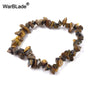 Irregular Chip Bead Stretch Bracelet in Multiple Colors - Image 5