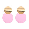 Unique Elegant Round Metal Earrings for Women Geometric Alloy Statement Ear Jewelry Gift 3 Colors - Image 11