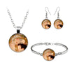 Van Gogh Painting Jewelry Sets The Starry Night Glass Dome Earrings Necklace Bracelets For Women Vintage Jewellery - Image 3