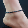 Magnetic Hematite Round Beads Beaded Anklet 4MM Strechy Anklet with Cat Eye Stone Handmade Jewelry -care - Image 5