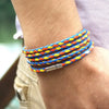 Xqni black retro Wrap Long leather bracelet men bangles sproty Chain link male charm bracelet with 5 laps - Image 10