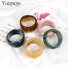 Vintage Resin Cuff Charms Bracelet Bangles for Women Jewelry Acrylic Wide Irregular Geometric Party Bangle For Girls - Image 6