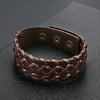 Charm Jewelry Handmade Weave PU Leather Bracelet Vintage Bracelets Bangles Cuff Bracelet Men Jewelry Pulseira - Image 4