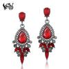 Crystal Earring for Woman Classic Drop Earrings Round Rhinestone Earrings Jewelry - Image 1