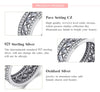 Modian New Style Classic Real 925 Sterling silver Square Ring Wedding Luxury jewelry Sparkling CZ Women Valentine's gift