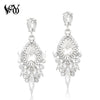 Crystal Earring for Woman Classic Drop Earrings Round Rhinestone Earrings Jewelry - Image 7