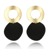 Unique Elegant Round Metal Earrings for Women Geometric Alloy Statement Ear Jewelry Gift 3 Colors - Image 20