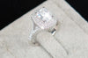 Top quality R&J Brand Bridal 100% Solid 925 Sterling Silver Ring Cake Engagement Wedding Fine rings Jewelry For Women