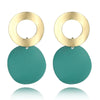 Unique Elegant Round Metal Earrings for Women Geometric Alloy Statement Ear Jewelry Gift 3 Colors - Image 17