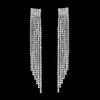 Silver Color Crystal Long Wedding Drop Earrings for Women Rhinestones Tassels Dangle Earrings Brides Gifts Party Jewelry - Image 15