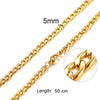 Necklace Curb Chains Link Men Choker Stainless Steel Male Female Accessories - Image 27